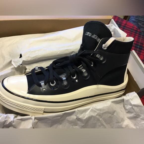 Size 10 - Converse Chuck Taylor All Star 70 x Kim Jones Black/Egret 2021 - Picture 7 of 11